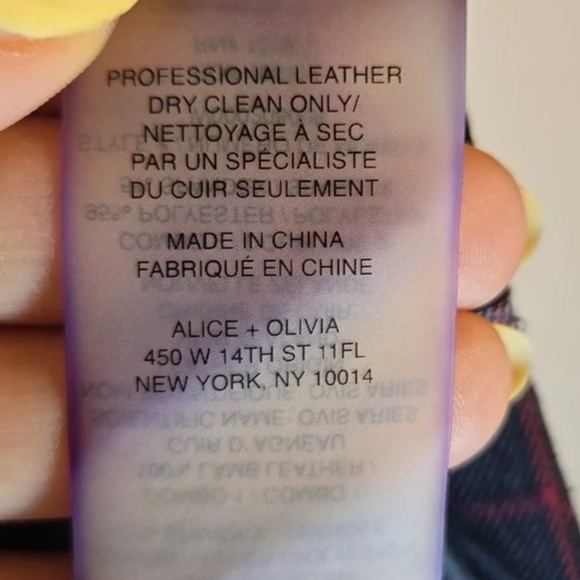 Alice + Olivia Savetta Plaid Lamb Leather Elbows Blazer Hilary Duff In Younger - Picture 7 of 8